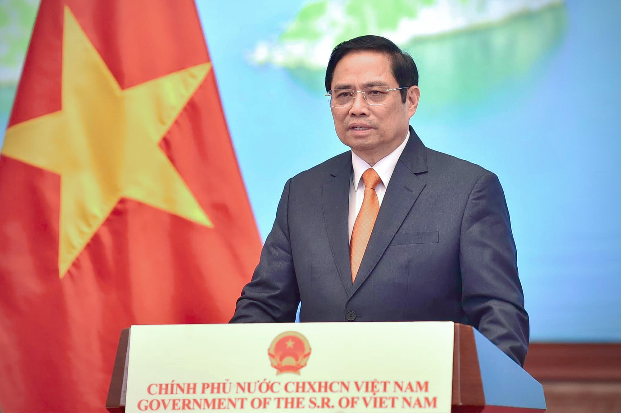 Thủ tướng Phạm Minh Ch&iacute;nh dự Hội nghị thượng đỉnh thương mại dịch vụ to&agrave;n cầu - Ảnh 1.