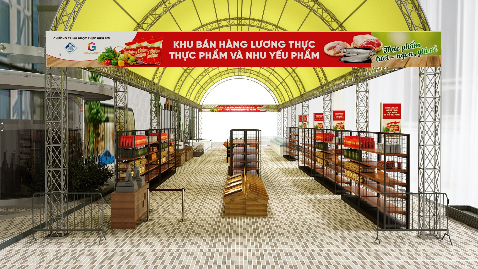 Khu b&aacute;n h&agrave;ng lương thực thực phẩm v&agrave; nhu yếu phẩm Giga Market đi v&agrave;o hoạt động tại TP HCM - Ảnh 2.