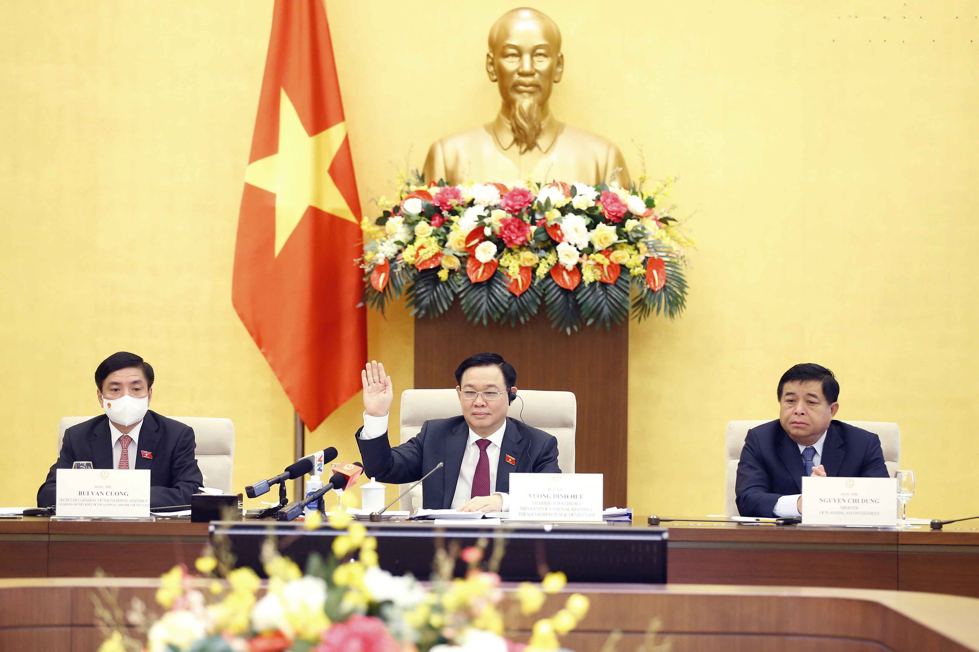 Gặp Chủ tịch Quốc hội, doanh nghiệp Mỹ đề nghị kiểm soát dịch, không giãn cách quá dài