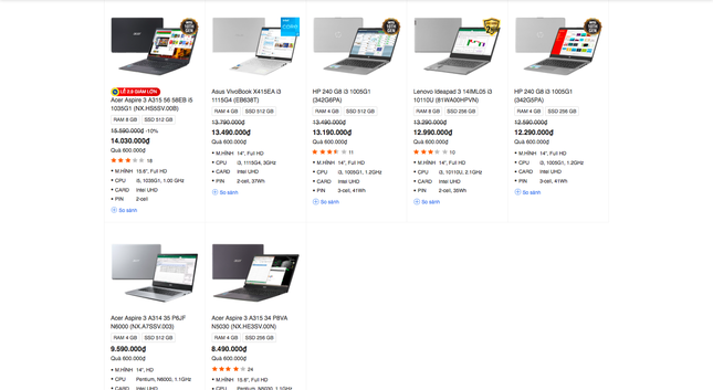 Laptop giá rẻ cháy hàng đầu năm học mới - Ảnh 1. Laptop giá rẻ cháy hàng đầu năm học mới - Ảnh 1.