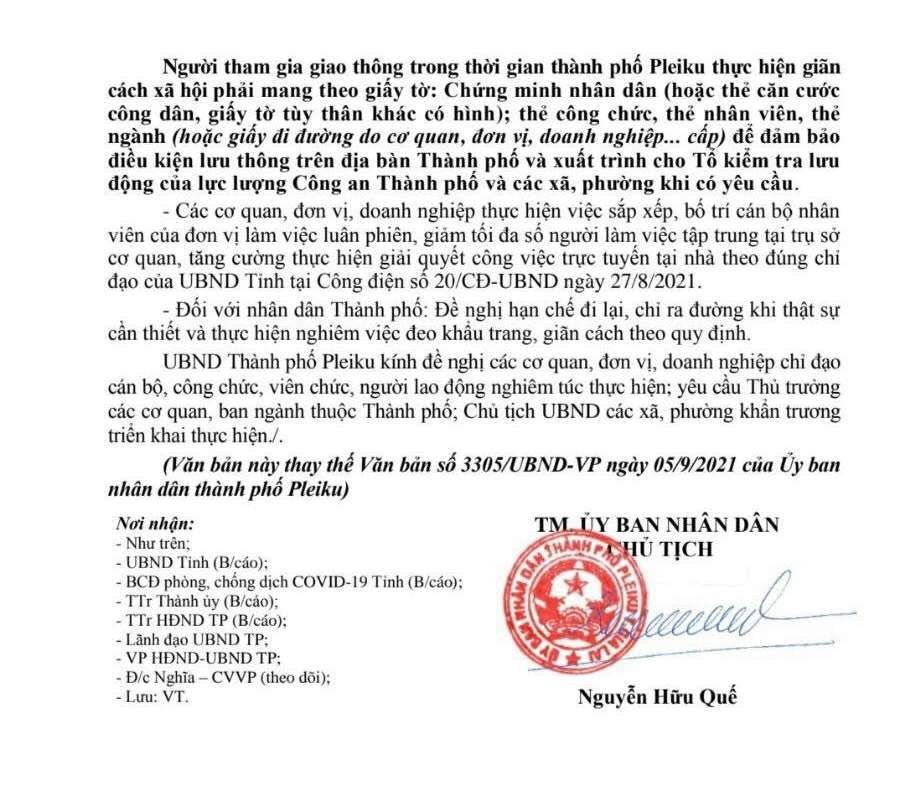 TP Pleiku ra văn bản hỏa tốc sau khi người phụ nữ đi chợ kh&ocirc;ng mang CMND bị xử phạt - Ảnh 2.
