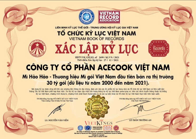 Hảo Hảo x&aacute;c lập kỷ lục l&agrave; thương hiệu m&igrave; g&oacute;i ti&ecirc;u thụ nhiều nhất Việt Nam - Ảnh 1.
