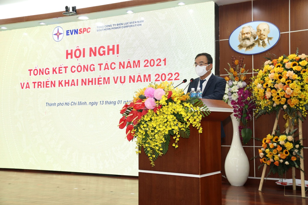 Năm 2021: EVNSPC thực hiện tốt mục ti&ecirc;u bảo đảm cấp điện v&agrave; chống dịch hiệu quả - Ảnh 2.