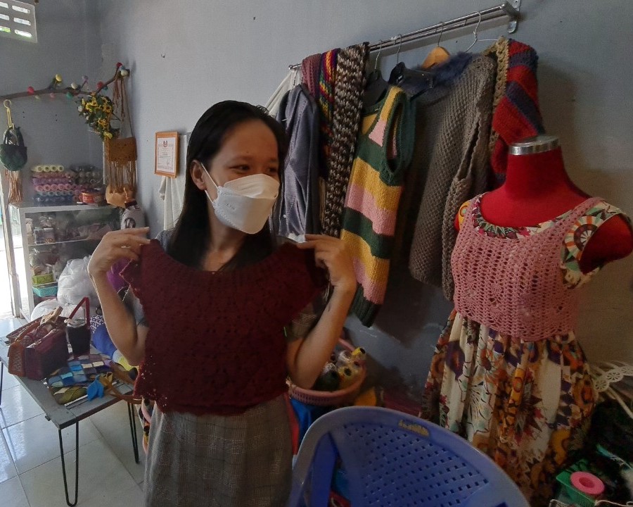 Biến h&oacute;a len, sợi th&agrave;nh sản phẩm độc đ&aacute;o - Ảnh 9.