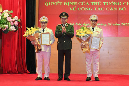 Thủ tướng bổ nhiệm 2 tân Thứ trưởng Bộ Công an