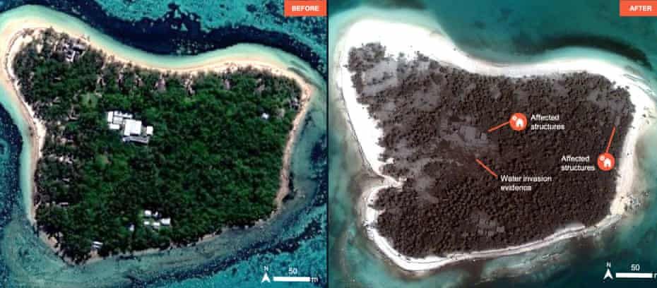 Những hình ảnh tàn phá khủng khiếp ở Tonga sau thảm hoạ