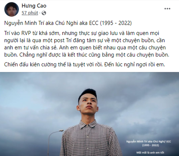 Rapper Việt 27 tuổi qua đời v&igrave; ung thư - Ảnh 1.