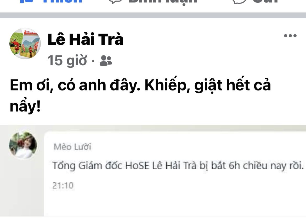 HoSE: Thông tin Tổng Giám đốc Lê Hải Trà bị bắt là bịa đặt