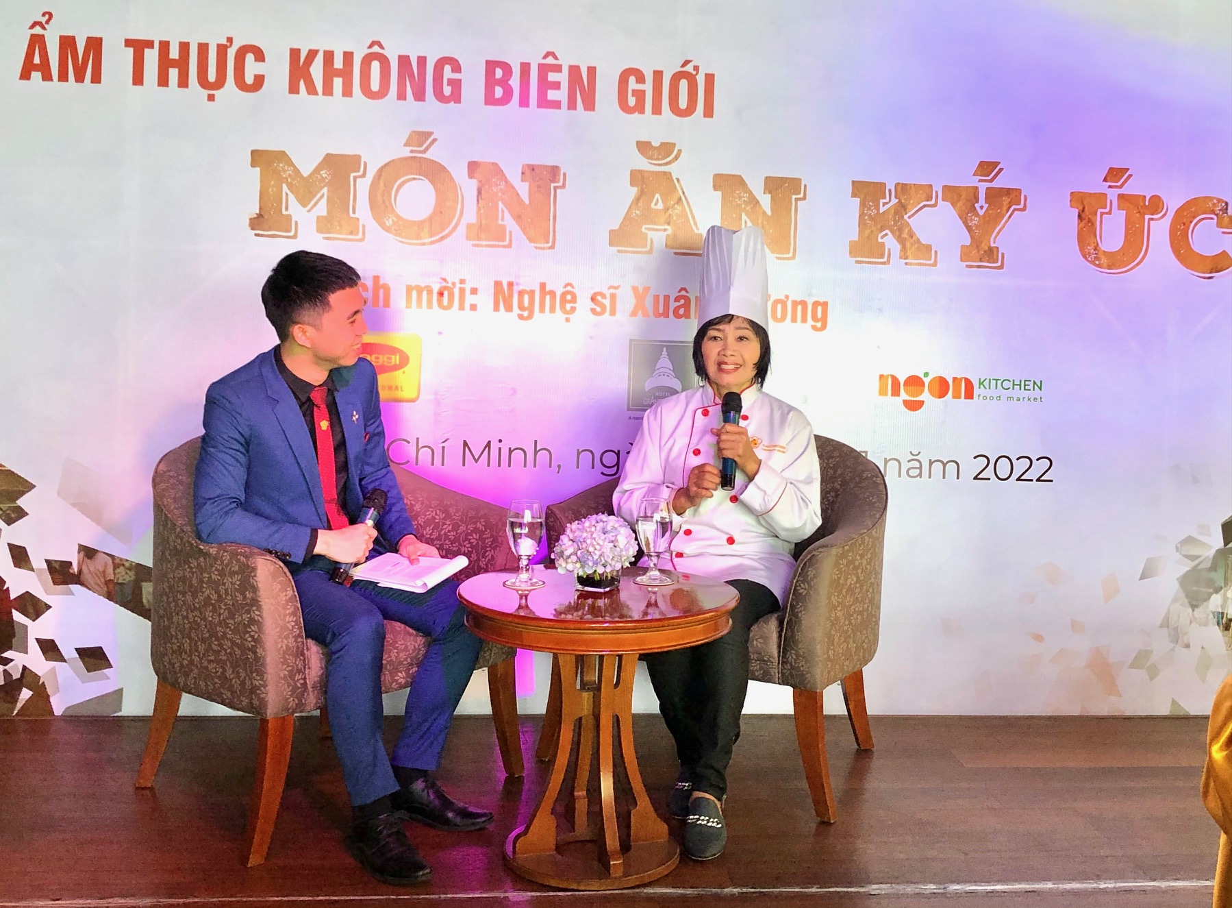 Nghệ sĩ Xuân Hương tham gia chương trình "Ẩm thực không biên giới"