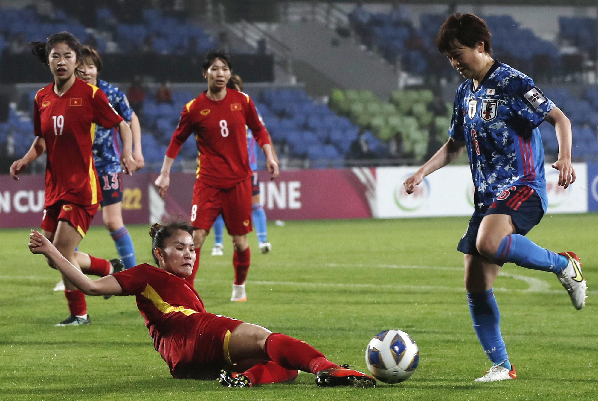 VCK Asian 2022: Tuyển nữ Việt Nam thất thủ trước ĐKVĐ Nhật Bản