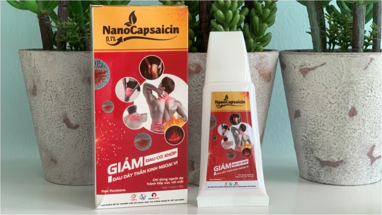 Gel giảm đau từ trái ớt