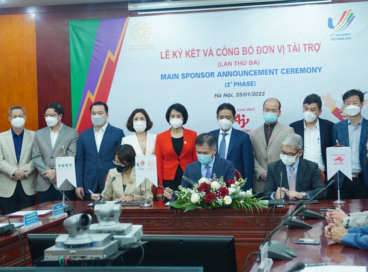 Tập đo&agrave;n Ajinomoto l&agrave; nh&agrave; t&agrave;i trợ ch&iacute;nh hạng cao nhất cho Sea Games lần thứ 31 tại Việt Nam - Ảnh 3.