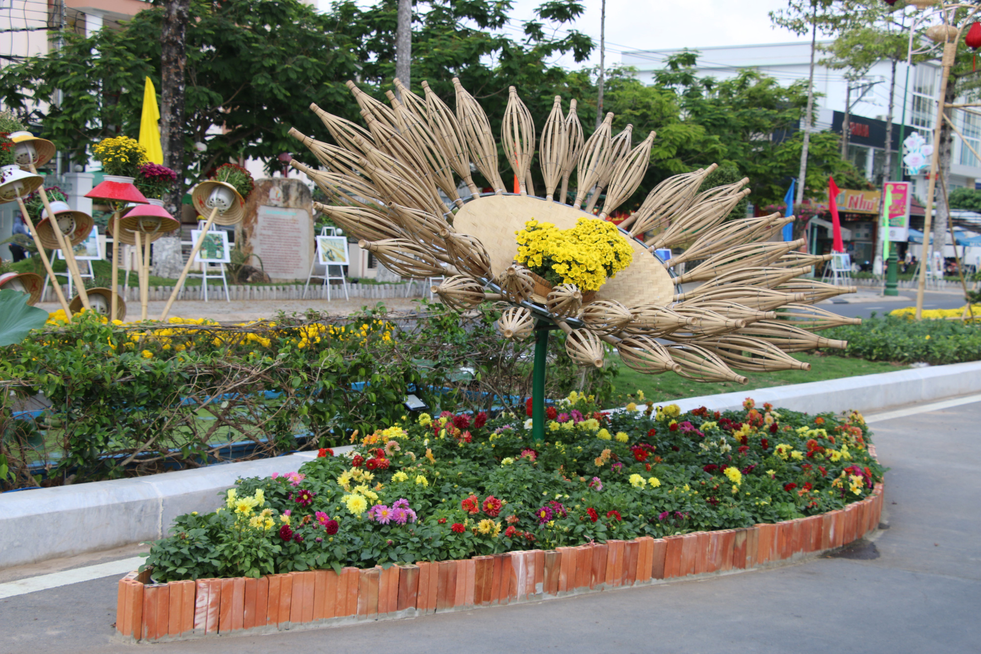 Rực rỡ đường hoa Xu&acirc;n &ldquo;Sen tr&ecirc;n phố&rdquo; ở Đồng Th&aacute;p - Ảnh 13.