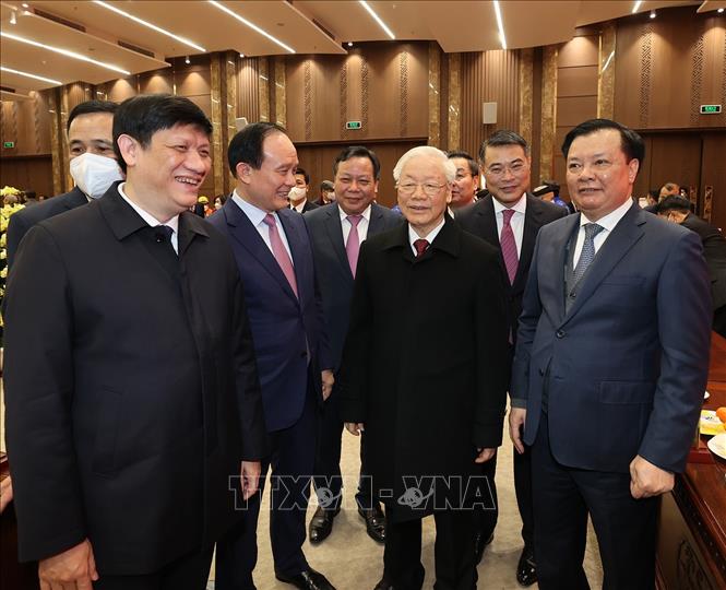 Tổng B&iacute; thư Nguyễn Ph&uacute; Trọng thăm, ch&uacute;c Tết Đảng bộ, ch&iacute;nh quyền v&agrave; nh&acirc;n d&acirc;n Thủ đ&ocirc; H&agrave; Nội - Ảnh 10.