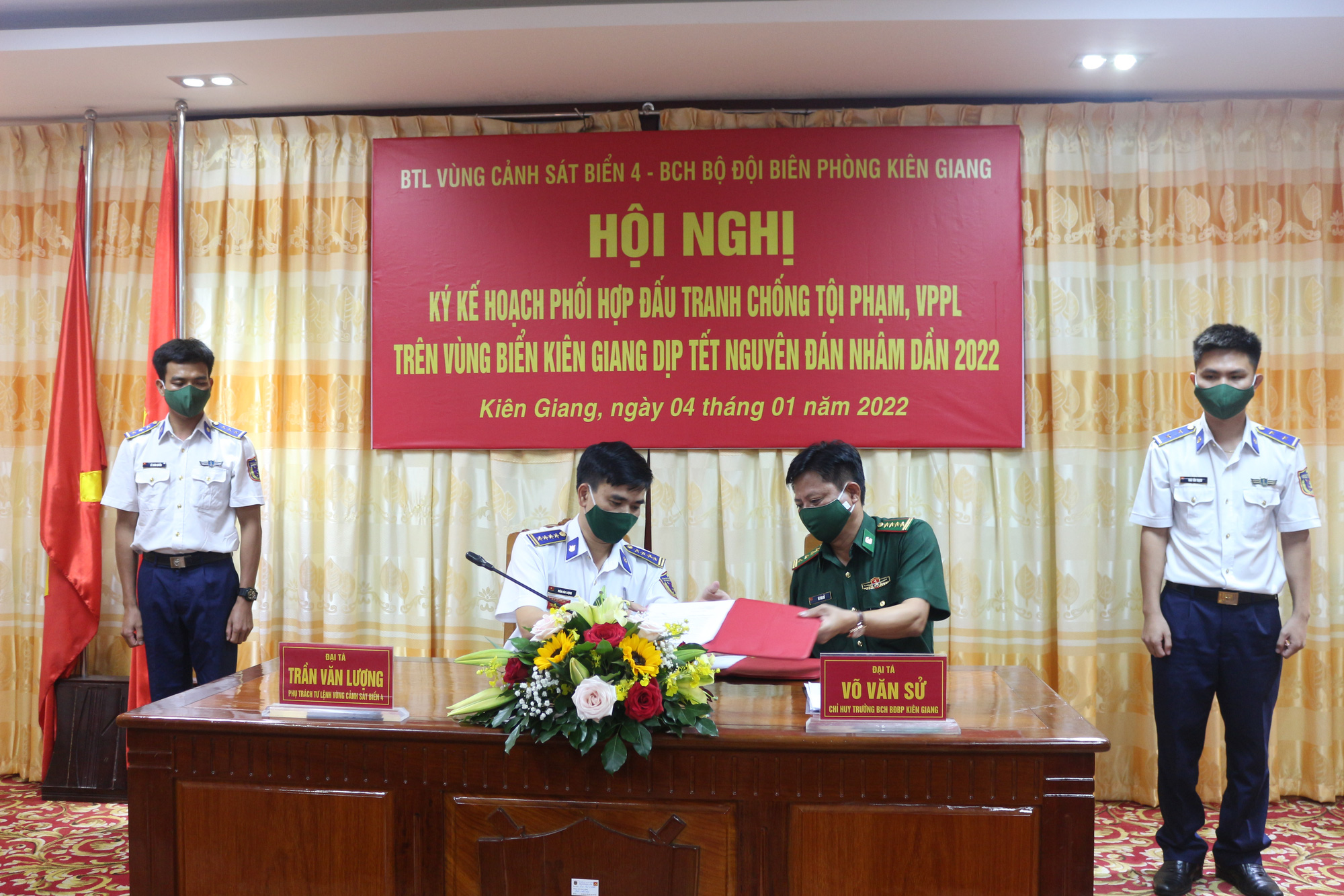 Cảnh sát biển 4 và biên phòng Kiên Giang quyết tâm đẩy lùi tội phạm trên biển