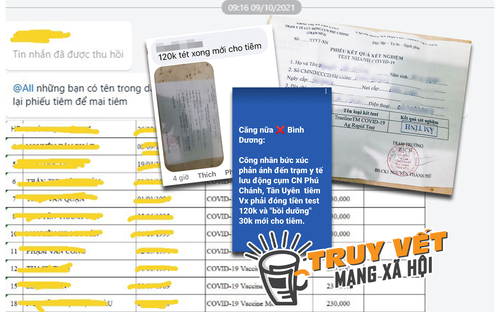 "Ép" công nhân test Covid-19 để thu tiền ở Bình Dương?