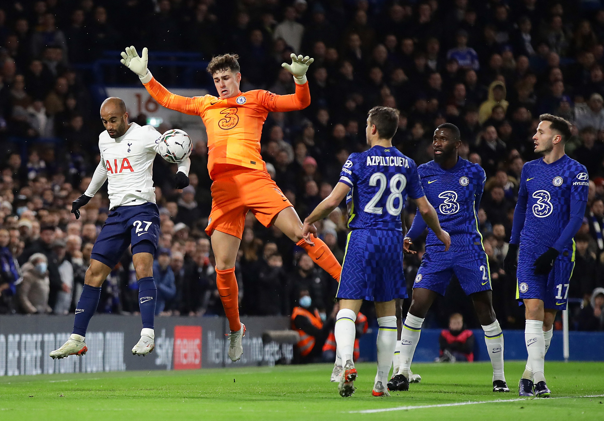 Tottenham thua thảm, Chelsea cầm chắc v&eacute; chung kết League Cup - Ảnh 5.