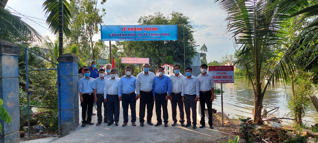 Agribank Cần Thơ II tài trợ xây dựng cầu Kênh thủy lợi - Ảnh 3.