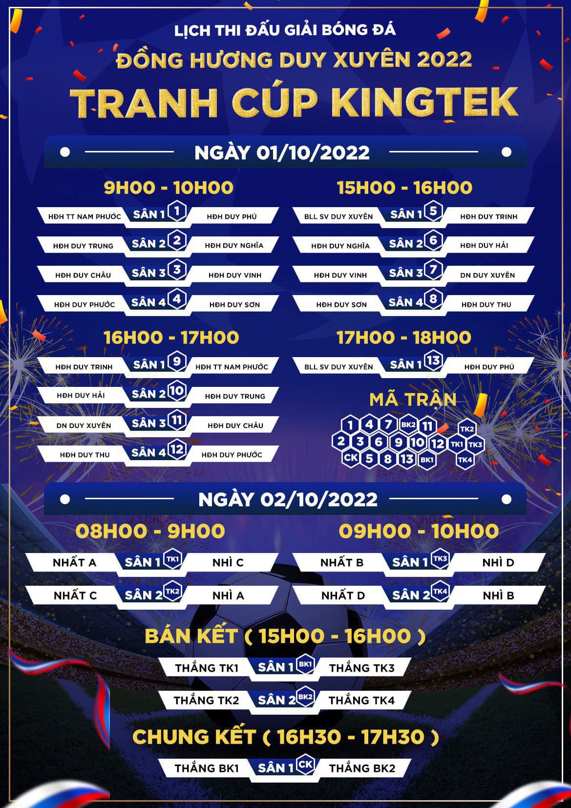 S&ocirc;i nổi Giải B&oacute;ng đ&aacute; đồng hương Duy Xuy&ecirc;n 2022 - Ảnh 4.