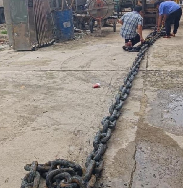 Đà Nẵng: Nhiều xích neo tàu chống bão của ngư dân bị cưa trộm