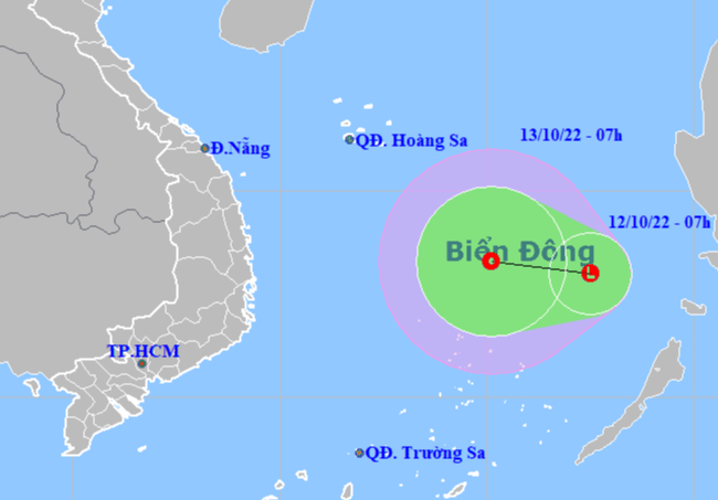 &Aacute;p thấp xuất hiện tr&ecirc;n Biển Đ&ocirc;ng, cảnh b&aacute;o mưa tới 600 mm ở miền Trung v&agrave; T&acirc;y Nguy&ecirc;n - Ảnh 1.