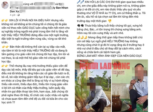 Hiệu trưởng bị tố "ham gái, tán tỉnh giáo viên nữ" lên tiếng