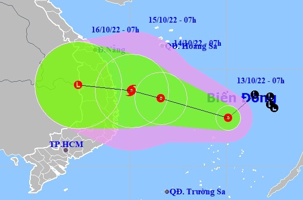 Áp thấp nhiệt đới khả năng mạnh lên thành bão hướng vào từ Quảng Trị - Phú Yên
