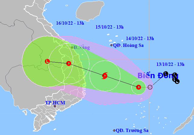 &Aacute;p thấp nhiệt đới khả năng mạnh l&ecirc;n th&agrave;nh b&atilde;o trong 24 giờ tới, hướng v&agrave;o Quảng Trị-Ph&uacute; Y&ecirc;n - Ảnh 1.