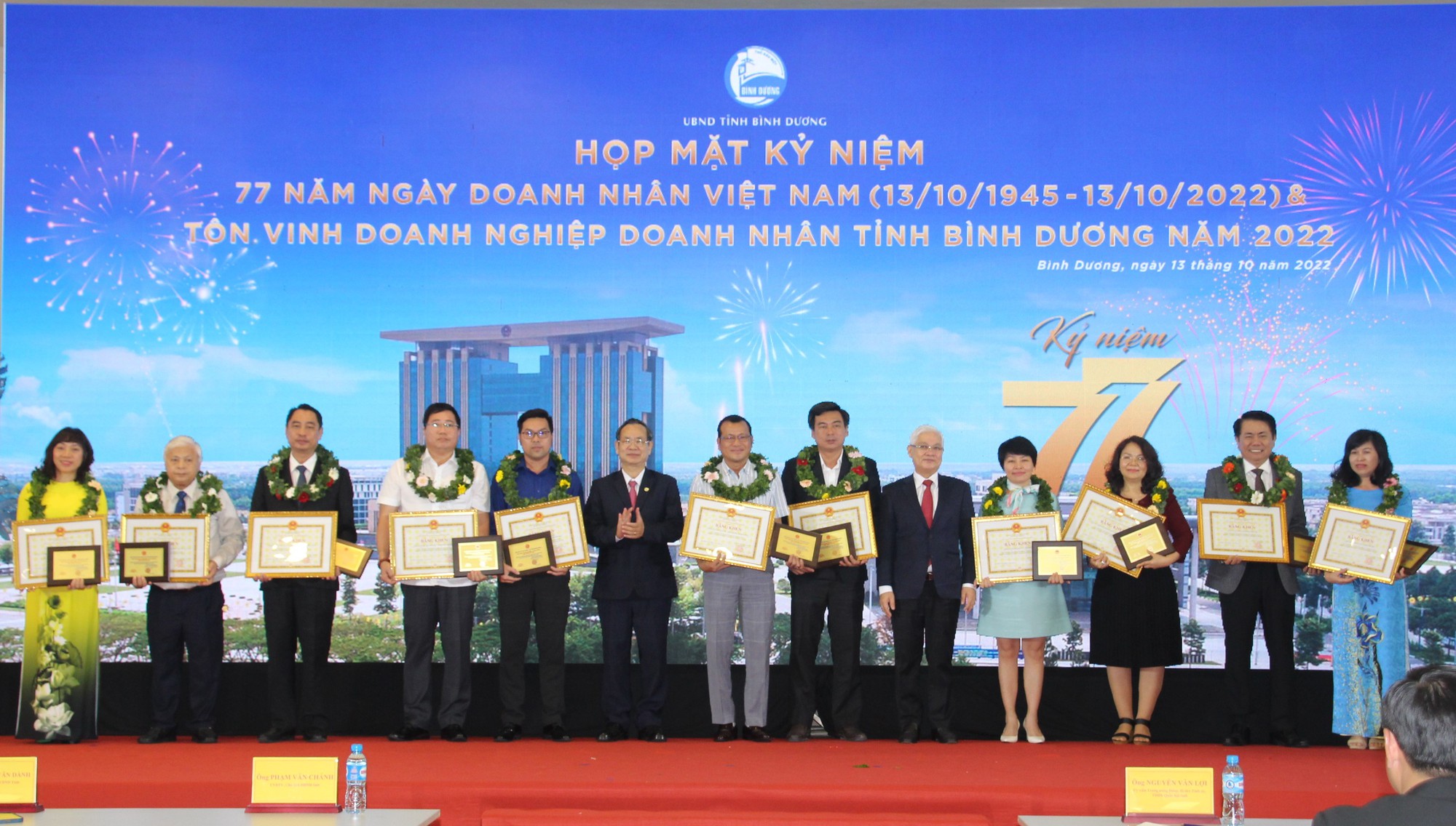 Bình Dương tôn vinh doanh nghiệp và doanh nhân tiêu biểu năm 2022