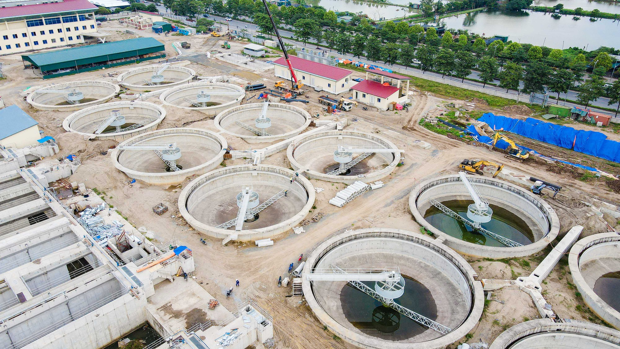 To&agrave;n cảnh nh&agrave; m&aacute;y xử l&yacute; nước thải 800 triệu USD chậm tiến độ - Ảnh 7.