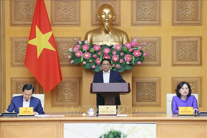 Thủ tướng Phạm Minh Ch&iacute;nh gặp mặt l&atilde;nh đạo c&aacute;c ng&acirc;n h&agrave;ng - Ảnh 5.