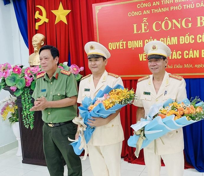 Điều động, bổ nhiệm nhiều lãnh đạo cấp phòng Công an tỉnh Bình Dương