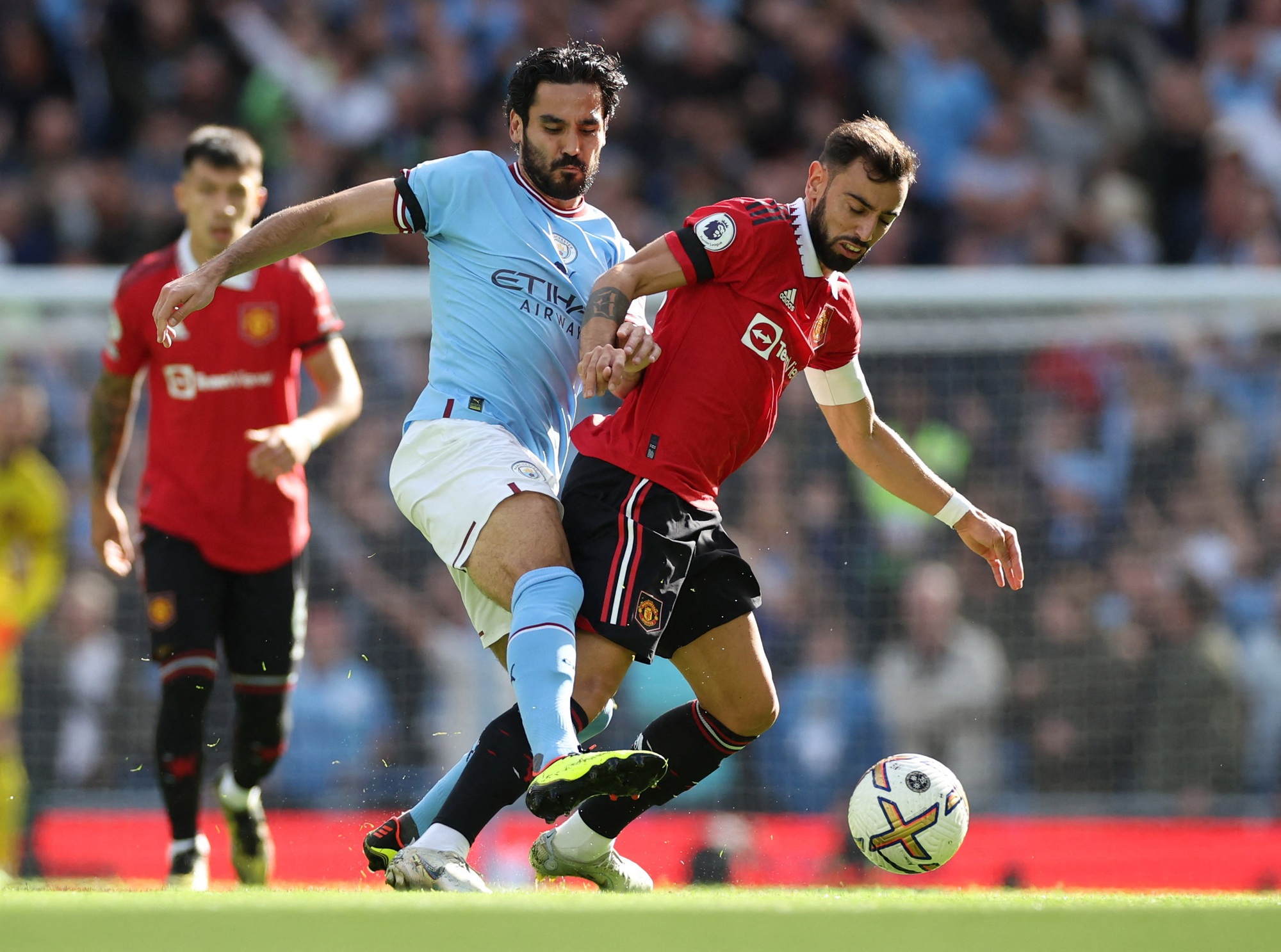 Haaland, Foden c&ugrave;ng lập hat-trick, Man City v&ugrave;i dập Quỷ đỏ - Ảnh 1.