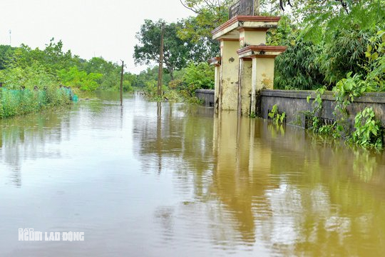 Mưa lớn khiến một ng&ocirc;i l&agrave;ng ở Thanh H&oacute;a bị c&ocirc; lập nhiều ng&agrave;y qua - Ảnh 5.