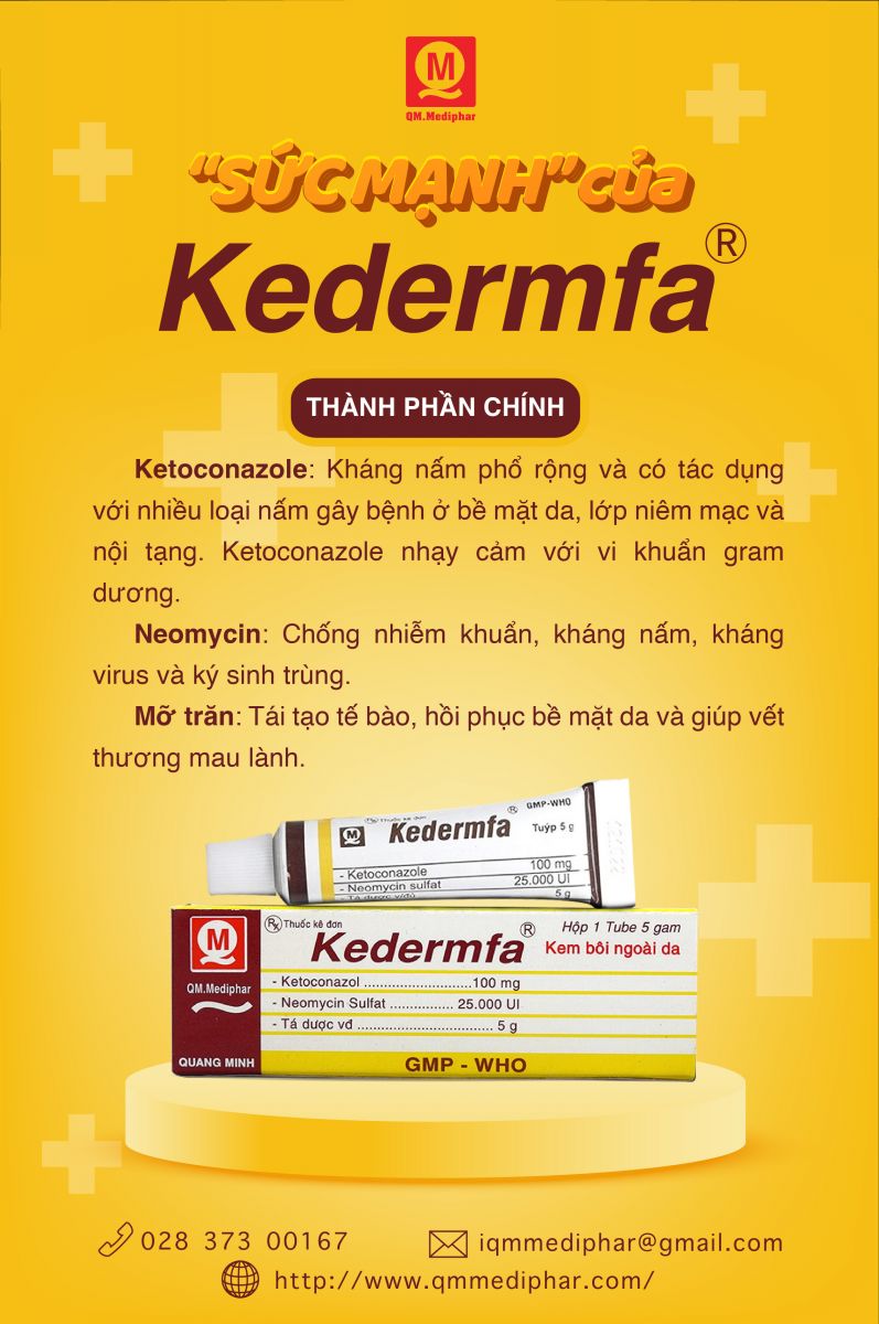 Kedermfa - Kem trị nấm da tại nhà - Ảnh 1.