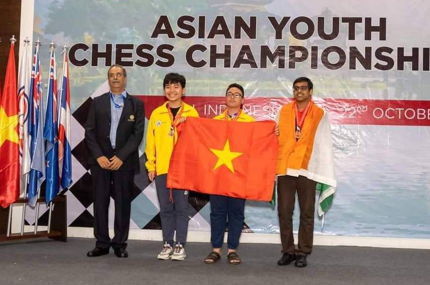Cờ vua Việt Nam nhất toàn đoàn Giải Vô địch trẻ châu Á 2022
