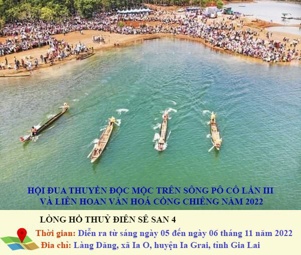 Mượn thuyền độc mộc để đua trên sông Pô Cô - Ảnh 2.