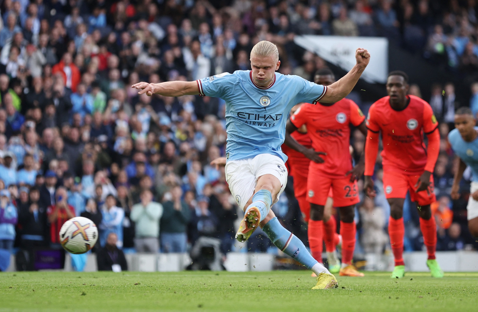Haaland lập cú đúp, Man City thắng vùi dập Brighton - Ảnh 4.