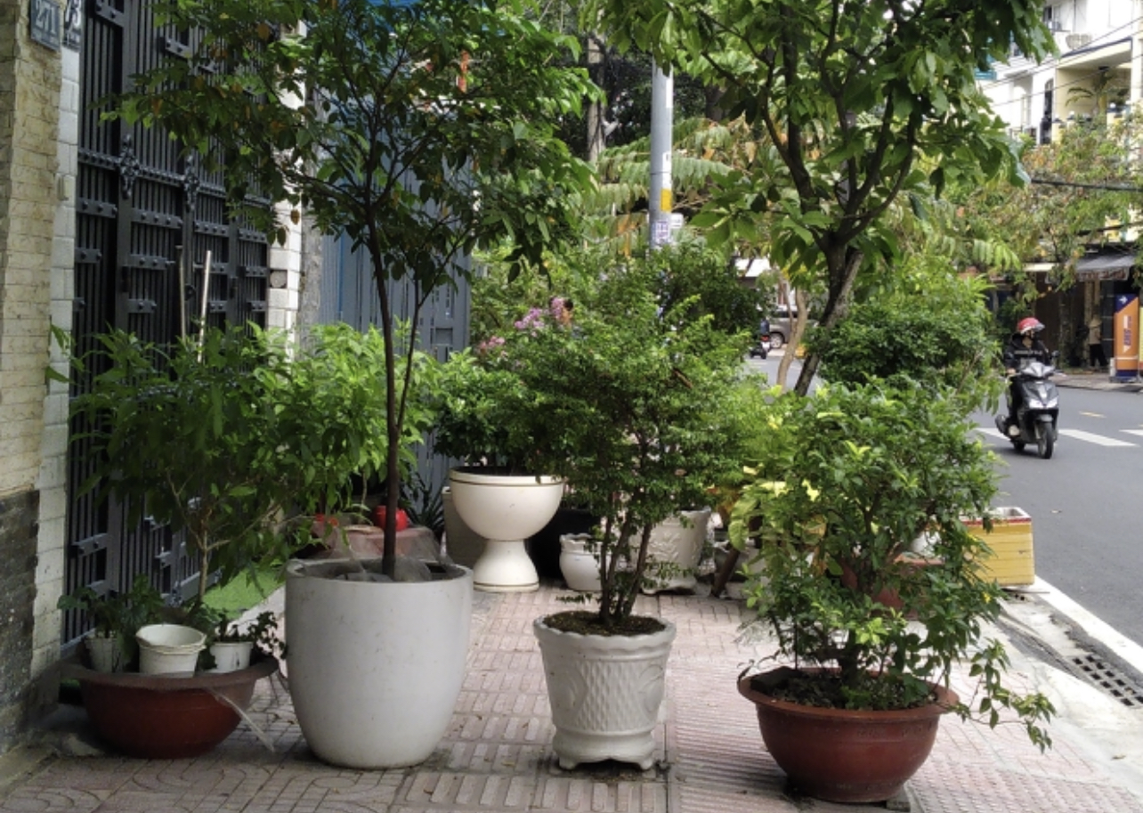 V&ocirc; tư chiếm vỉa h&egrave; - Ảnh 1.