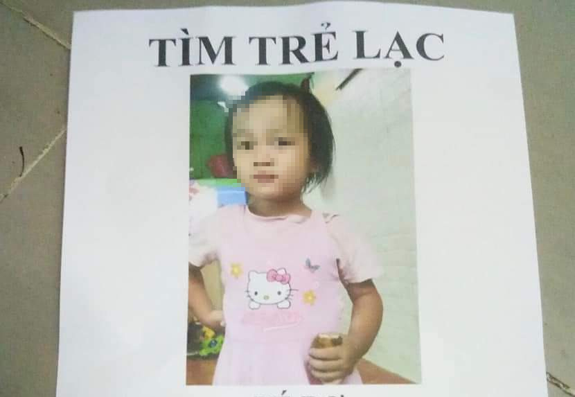 Đã tìm thấy bé gái 2 tuổi ở TP Thủ Đức được trình báo mất tích