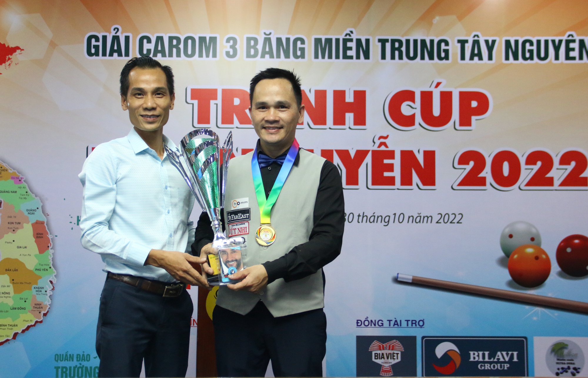 Trần Đức Minh v&ocirc; địch giải billiards carom miền Trung T&acirc;y Nguy&ecirc;n 2022 - Ảnh 2.