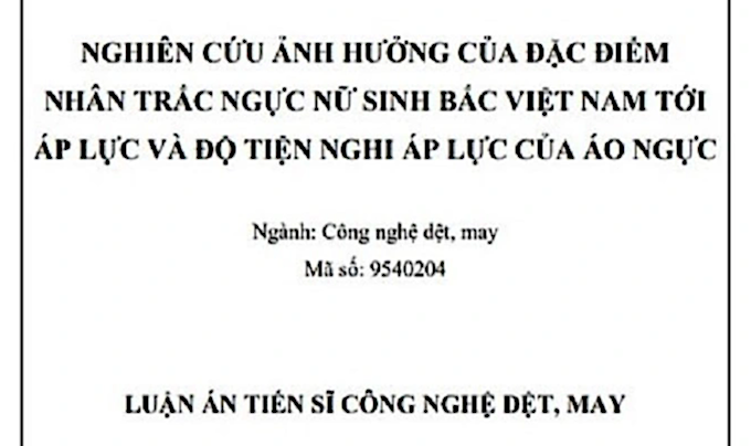 Trường ĐH Bách khoa Hà Nội lên tiếng về luận án tiến sĩ nghiên cứu về áo ngực phụ nữ