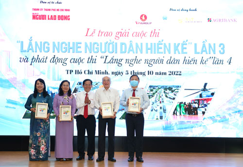 Trao giải cuộc thi “Lắng nghe người dân hiến kế” lần 3: Tình yêu, kỳ vọng của người dân với TP HCM