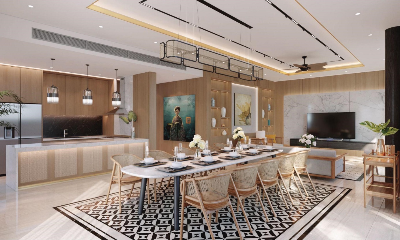 Bên trong biệt thự được thiết kế riêng cho chủ nhân Charm Resort Hồ Tràm - Ảnh 2.