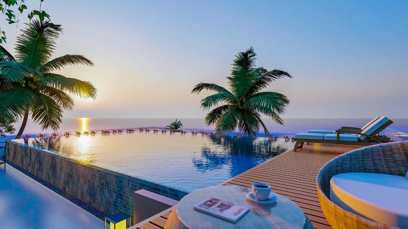 Bên trong biệt thự được thiết kế riêng cho chủ nhân Charm Resort Hồ Tràm - Ảnh 4.