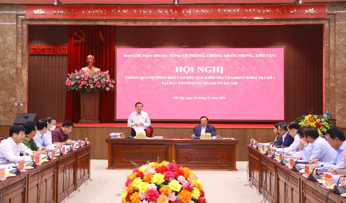 Trung ương y&ecirc;u cầu H&agrave; Nội xử l&yacute; dứt điểm c&aacute;c vụ &aacute;n, vụ việc tham nhũng, ti&ecirc;u cực được quan t&acirc;m - Ảnh 1.
