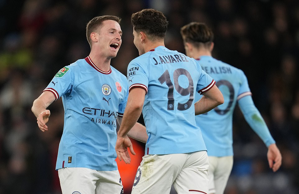 Man City thắng tưng bừng League Cup, đại gia Ngoại hạng gục ngã hàng loạt - Ảnh 4.