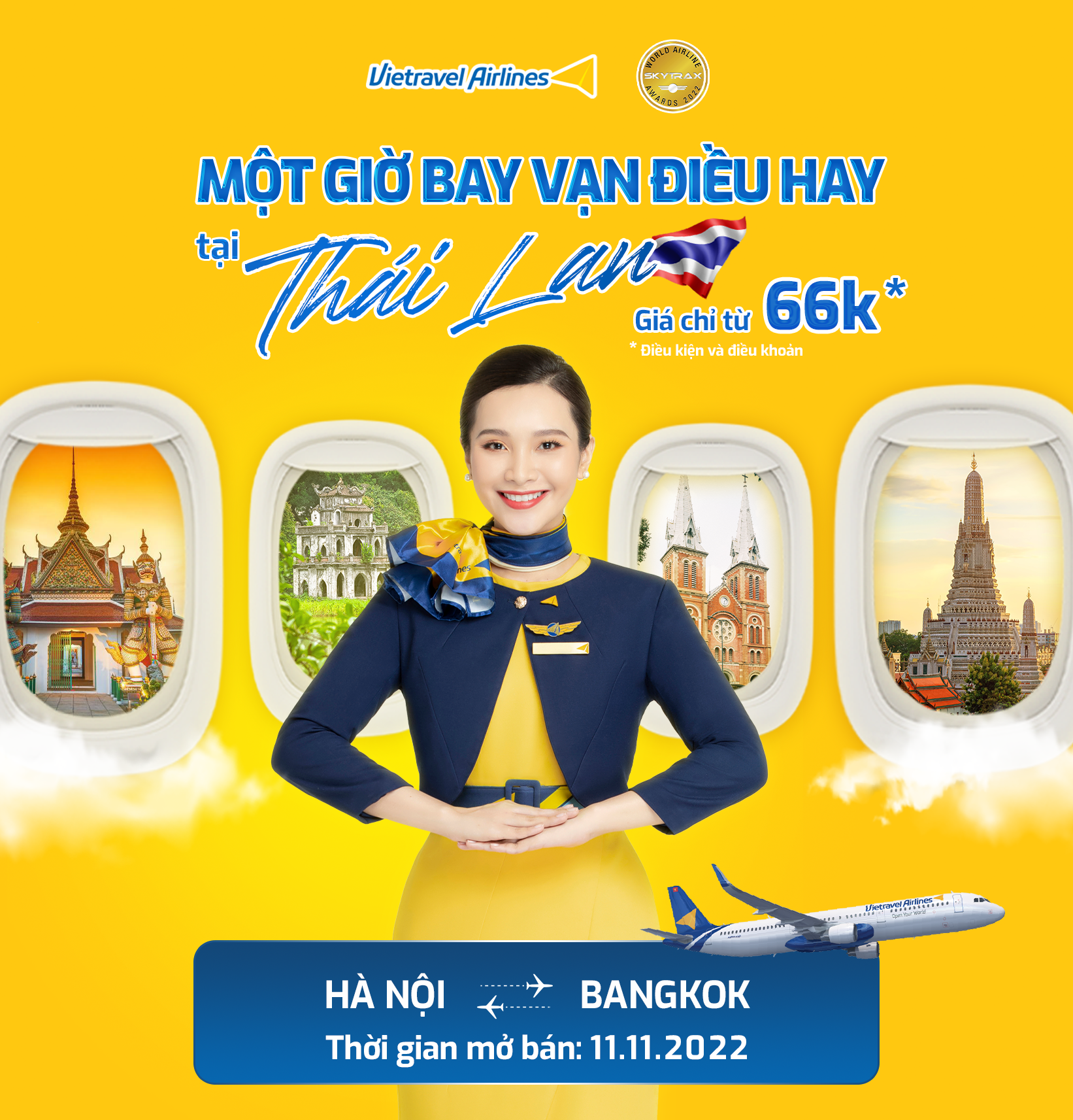 Vietravel Airlines ch&iacute;nh thức mở b&aacute;n v&eacute; thương mại thường lệ Việt Nam &ndash; Th&aacute;i Lan - Ảnh 1.