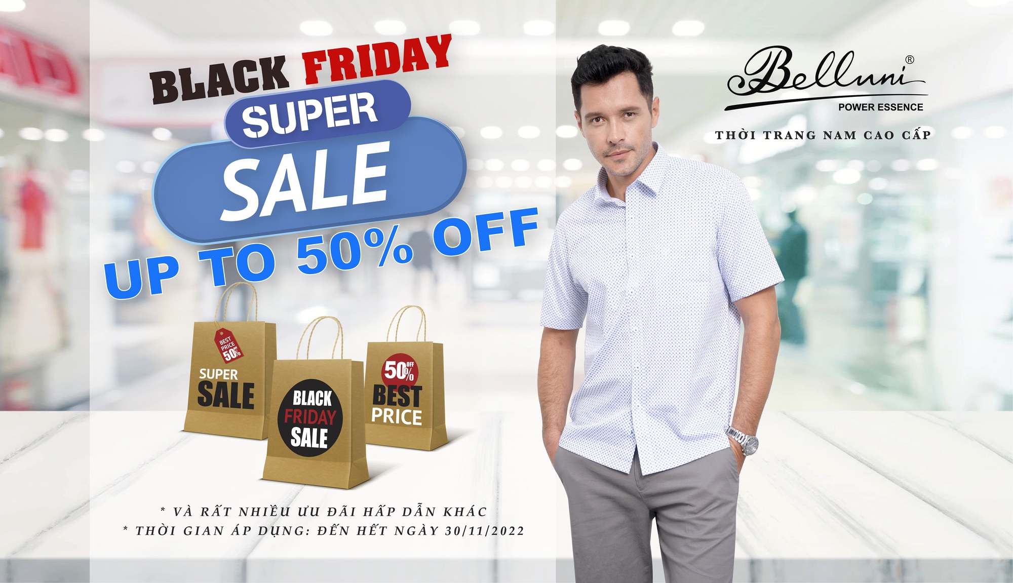 Black friday – Thời trang nam cao cấp Belluni sale khủng