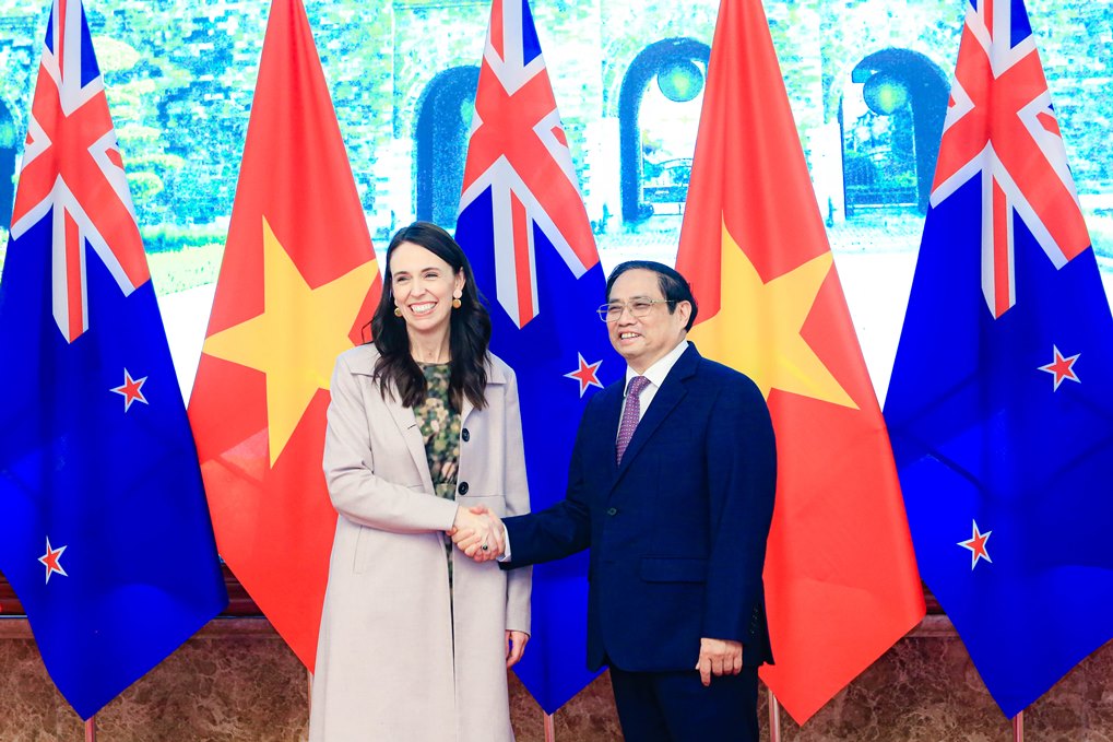 Thủ tướng Phạm Minh Chính đón, hội đàm với Thủ tướng New Zealand
